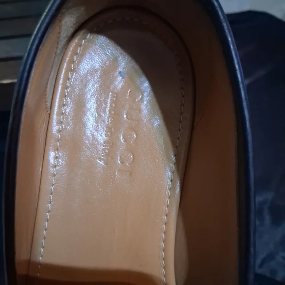 Gucci Black Loafers with Gold Accents - Picture 3 of 10
